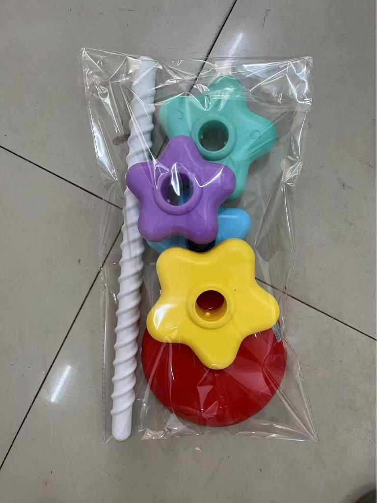 Rainbow Spinning Tower Stacking Toy for Babies 6-24 Months—Educational Early Learning Spinner