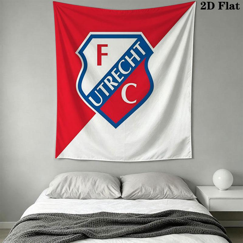 FC Utrecht Wall Hanging Printed Fabric Blanket Decorative Tapestries for Bedroom Living Room Home Decor