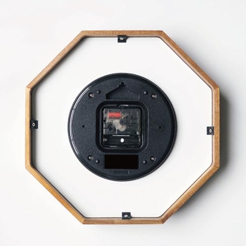 Interform Henritt Wall Clock CL-4089WH, White and Gold, Wood, Octagonal, W28 X H28 X D5.5cm