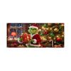 480CM*210CM/Christmas Garage Door Stickers Decorative Hanging Cloth Holiday Party Layout Door Stickers Tapestry Cloth Hanging Cloth Garage Decoration