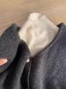 Elegant Korean-Style Gold Buckle Knit Vest: Soft, Fluffy Autumn/Winter Outerwear for Women - Solid Color Layering Top for Spring