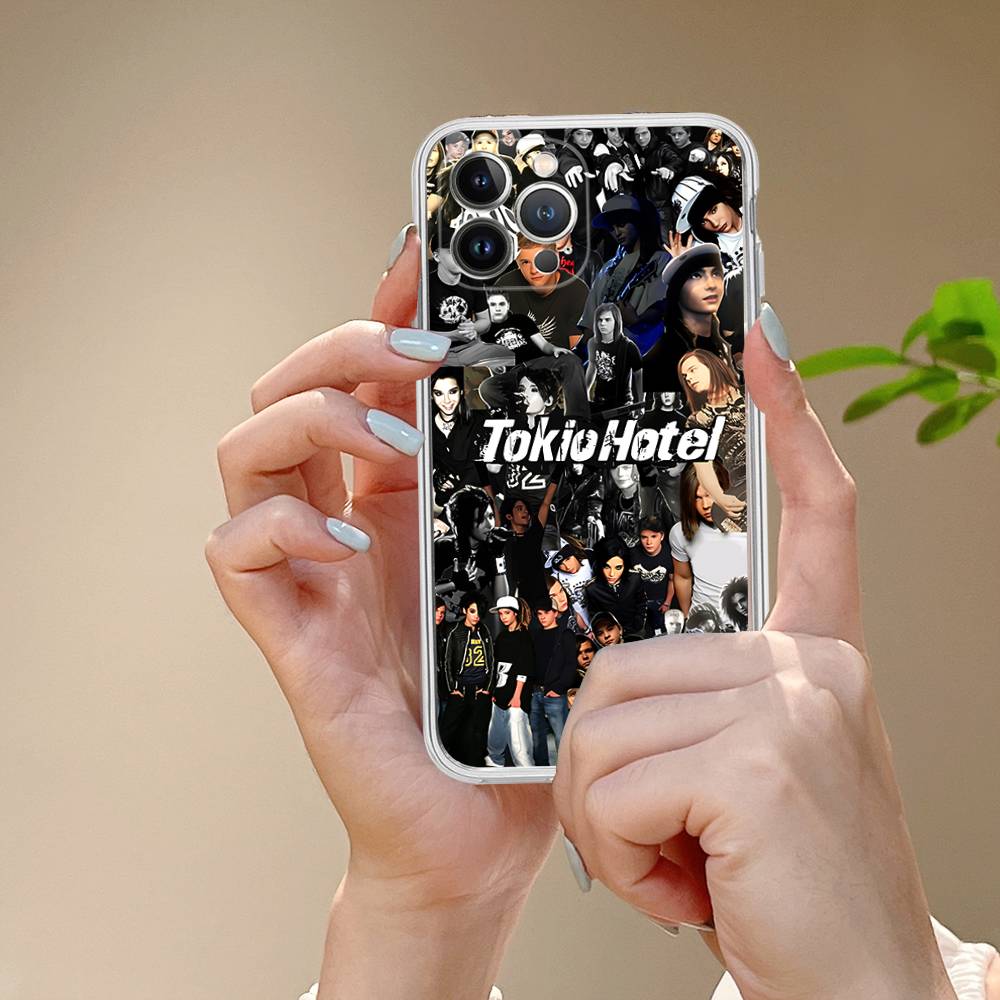 Tokio Hotel Band For IPhone 11 12 13 14 15 16 17 Pro Max Plus Air Transparent Clear Shockproof Case
