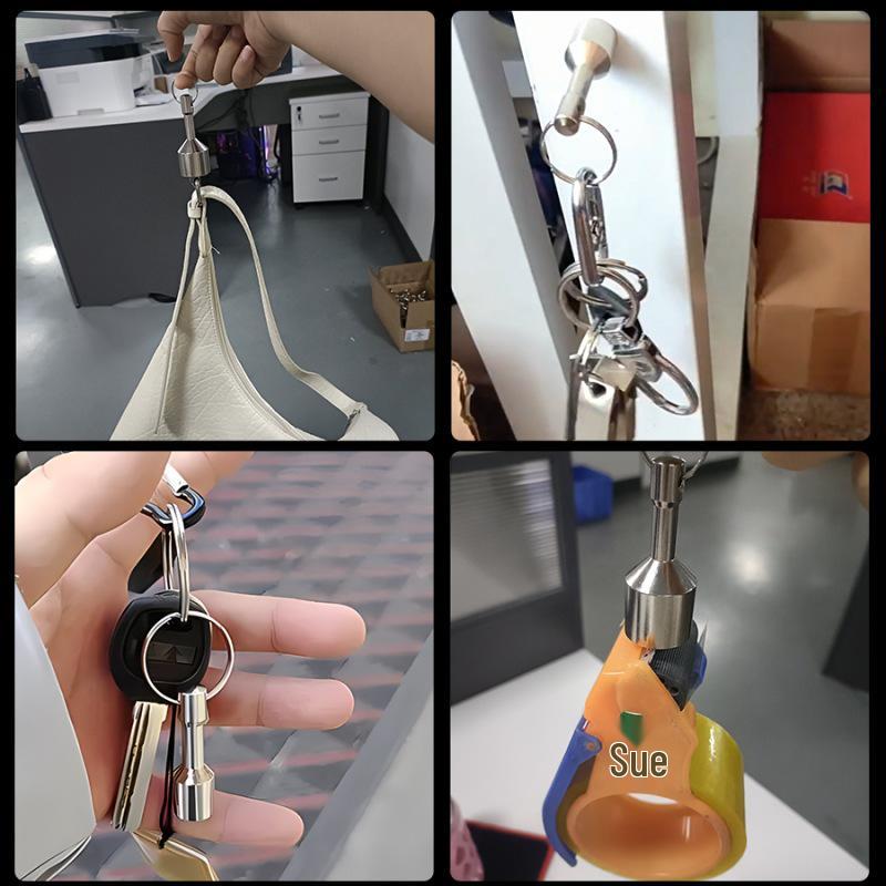 High Strength Neodymium Keychain Pendant – Powerful Stainless Steel Magnet with Strong Suction Force.
