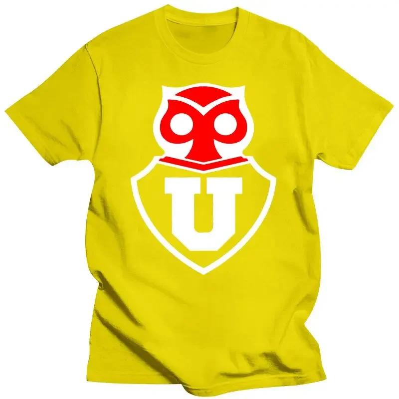 Universidad De Chile Santiago Futbol Soccerite Camiseta T Shirt La U Classic Cotton Men Round Collar Mens Clothing Man Clothing
