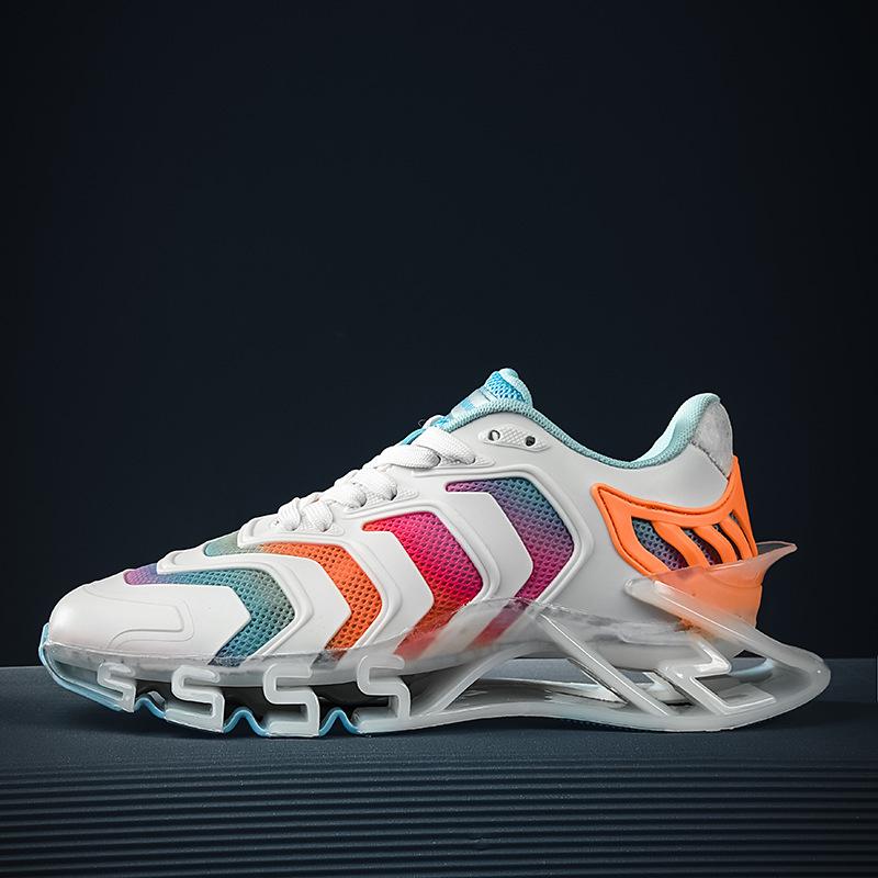 

Летние модные туфли, цвет лезвия, соответствующий цвету, большой размер 45, крутые, гусеничные, повседневные, спортивные, дышащие, сетчатые, мужские туфли 39