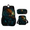 Call of Duty Round Front Bag Backpack Pen Bag shoulder Bag 3Pcs Set Print New Trendy Student Best School Companion