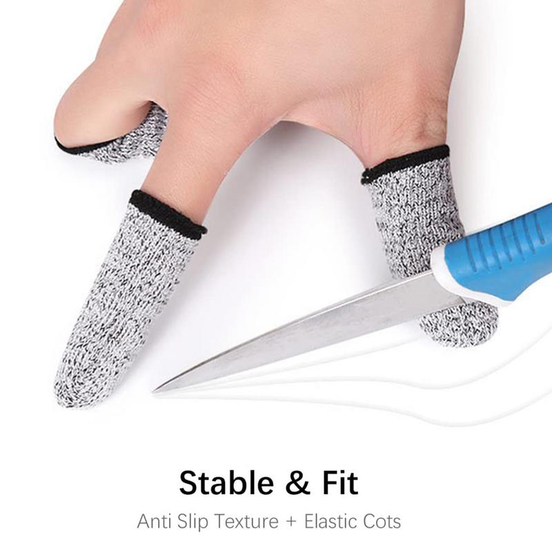 2pcs Cut Resistant Finger Cots Finger Sleeve Protectors Reusable Finger Covers Finger Protection Cots for Sewing Supplies