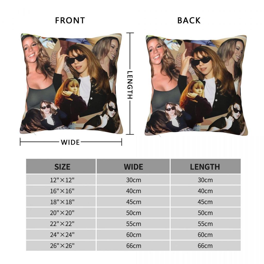 Mariah Carey American Singer Pillow Cover Morden Pillow Case Polyester Graphic Cushion Cover Pillowcases For Living Room Chair