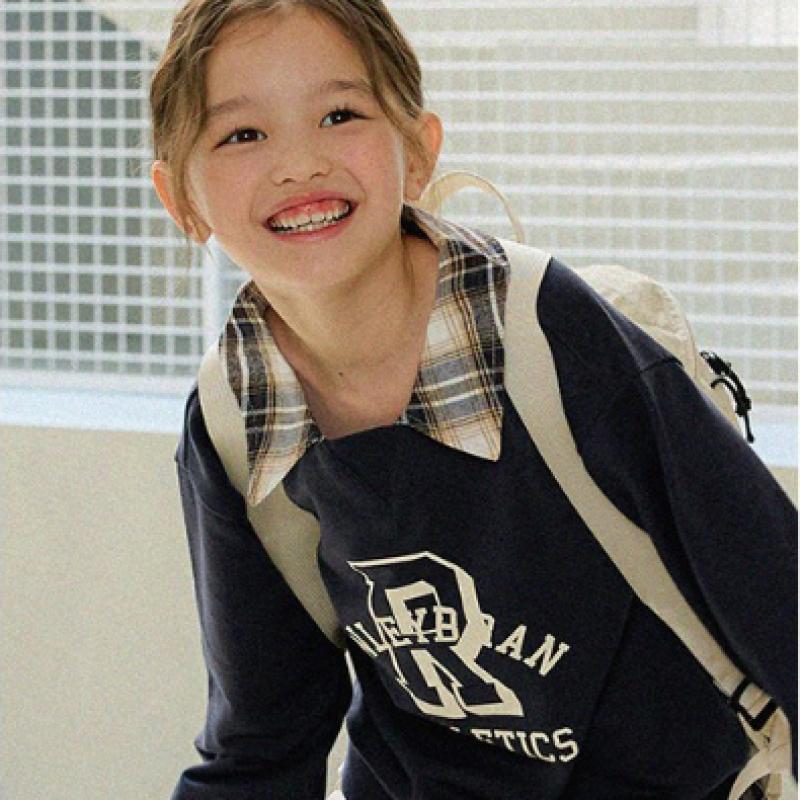  Olivan  School Symbol Skirt Top And Bottom Suit  2color 