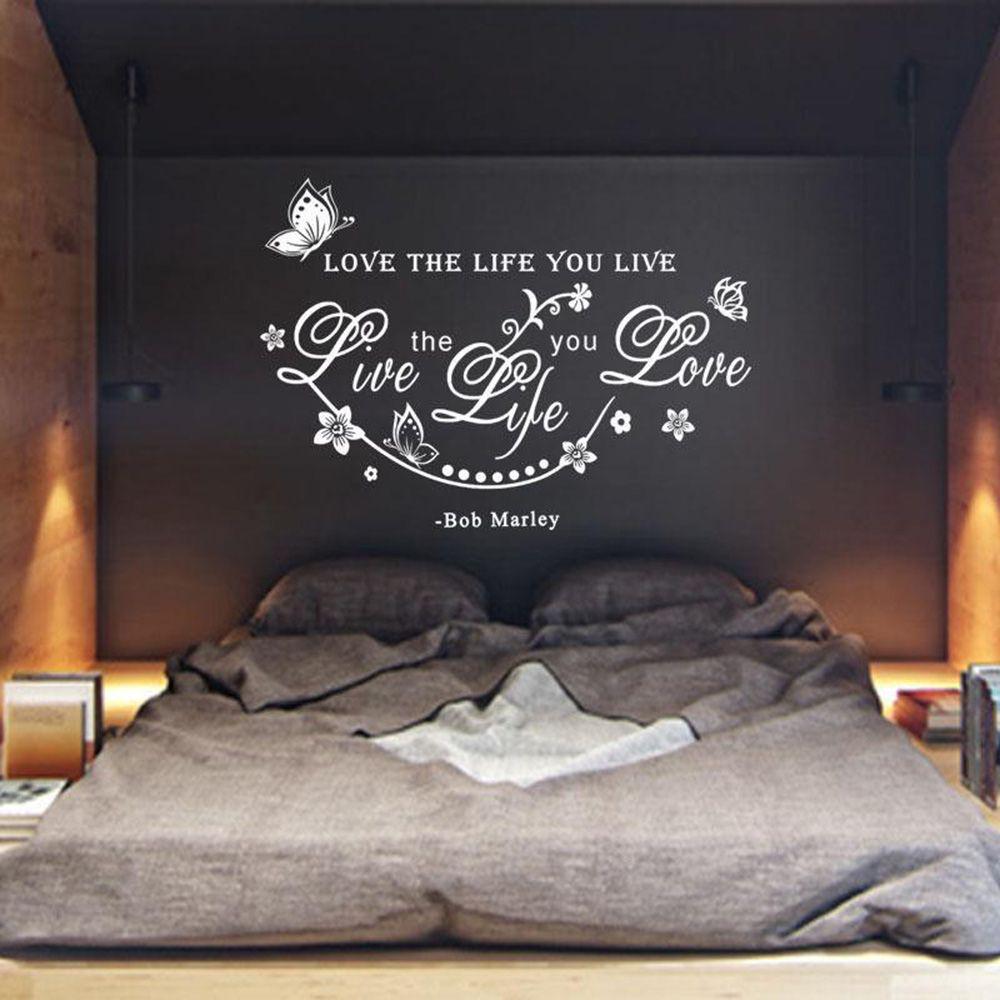 Buy Bob Marley Quote Love The Life You Live Art Wall Sticker Decals Decor Removable At Affordable Prices Free Shipping Real Reviews With Photos Joom