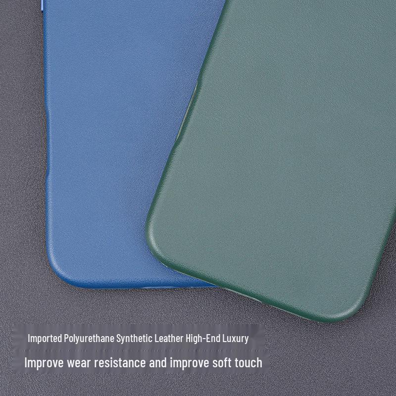 iPhone 17 Air Plain Leather Texture Magsafe Case Pro Max Magnetic Full Coverage Protective
