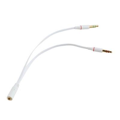 3.5mm AUX Audio Microfoon Splitter Kabel Oortelefoon Hoofdtelefoon Adapter Vrouwelijk naar 2 Mannelijk