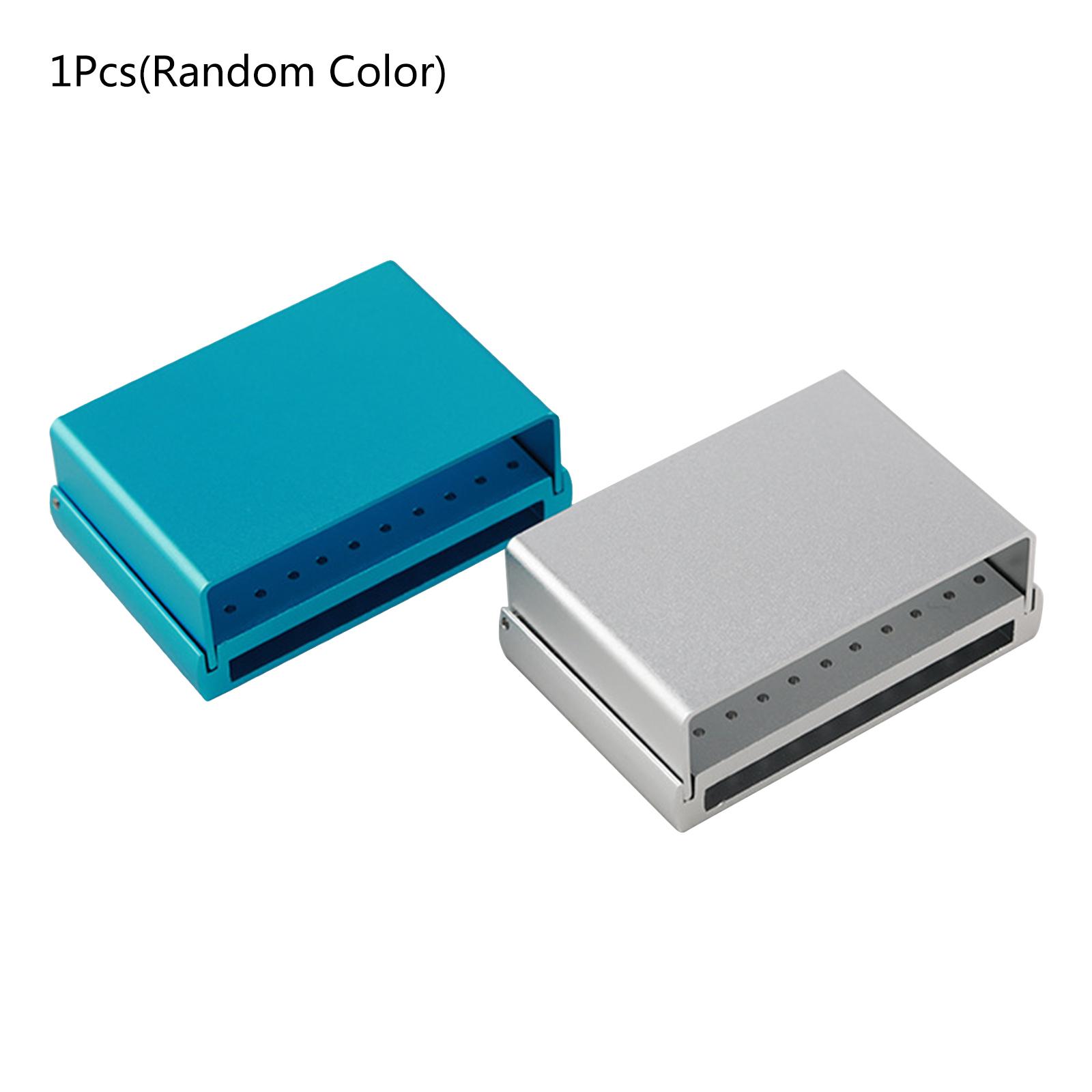 

Держатель боров 58 отверстий Блок для боров Автоклавируемый дезинфекционный бокс Алюминиевый сплав Стоматологический ретейнер для кейса для лаборатории