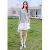 BETU Women's Sweet Lace Trim Short Sleeve T-Shirt