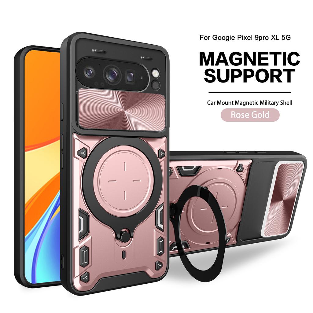 Applicable to Google Pixel9Pro Jiashang magnetic mobile phone case Pixel8 invisible bracket anti-drop protective case