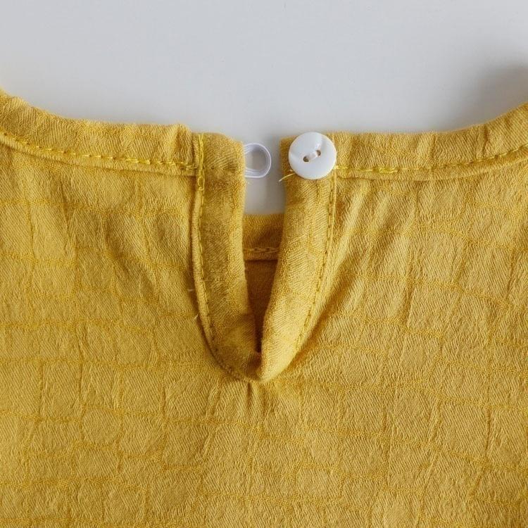 Flaer Sleeve Spring Summer Girls Tops Blouses Cotton Casual Kids Girl Shirts Clothes