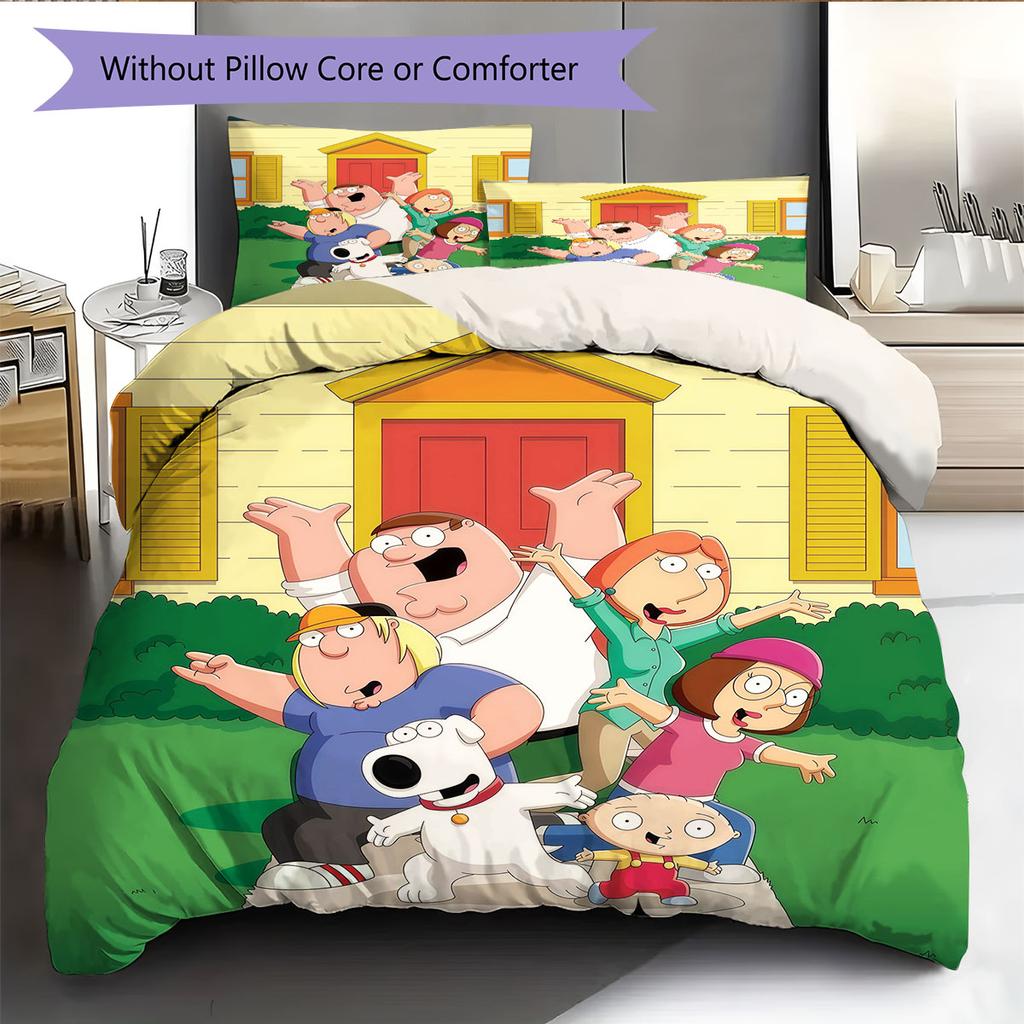 Griffin Pattern Bedding Home Decoration Birthday Gift ( 1 duvet cover + 2 pillowcase, without core),fan merchandise.