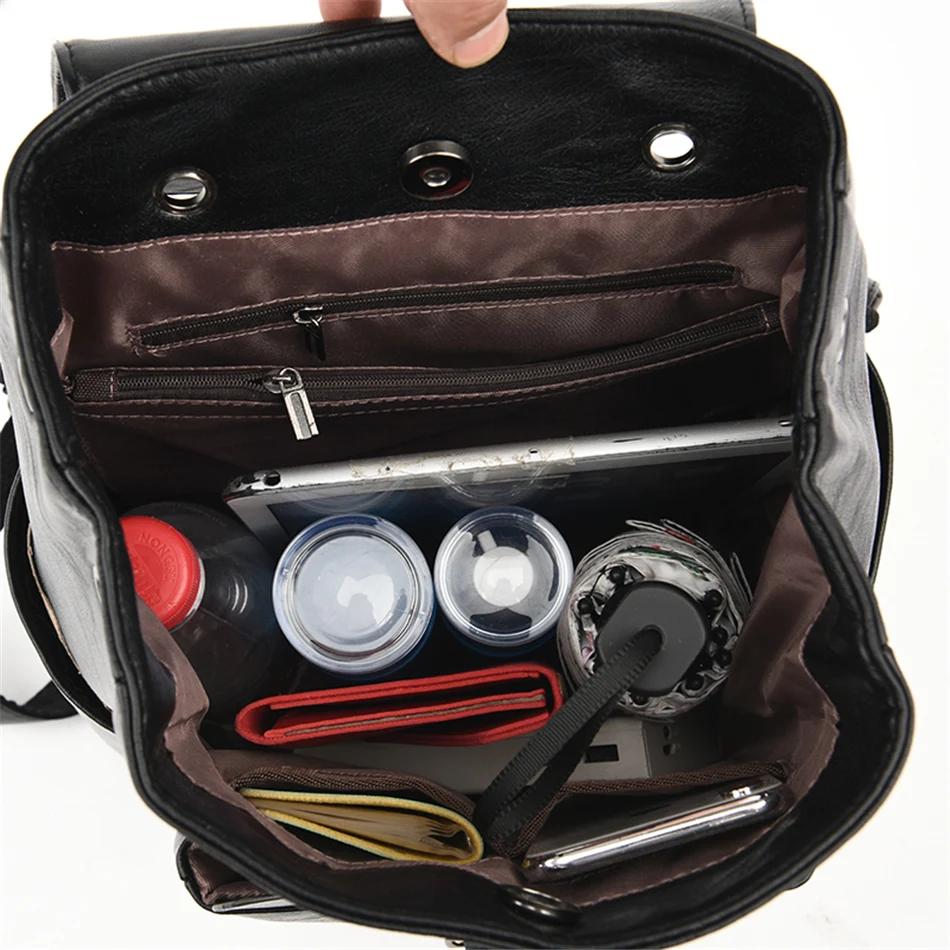 Bagpack Luxury Women Backpack Soft Leather Backpacks for Teenage Girls Female School Shoulder Bags for Women 2025