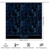 Modern Retro Floral Printed Shower Curtain Waterproof Bath Decoration Room Decor Peach Navy Blue Polka Dot Pattern