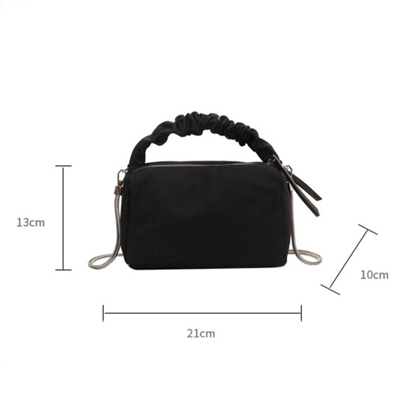 Fashion Versatile Chain Crossbody Mobile Phone Bag Autumn and Winter Nylon Women's Shoulder Pillow Handbag
