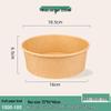 Jing Zhi Feng Disposable Kraft Paper Food Bowls