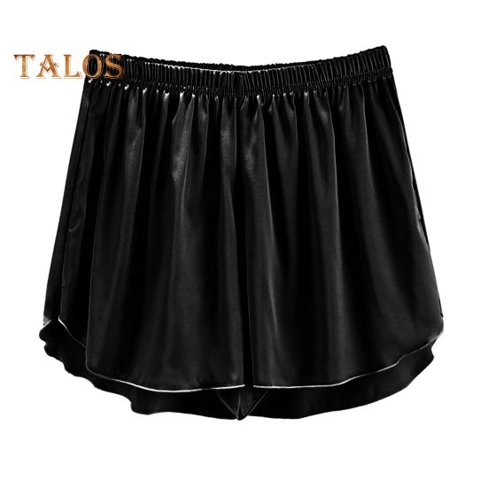 

Женские пижамные шорты для дома, эластичные оборки, подол, дышащие повседневные спортивные шорты для дома, йоги, повседневная одежда L