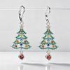 Christmas Christmas tree earrings for women, water drop pendants, star ornaments, wholesale from super popular manufacturers