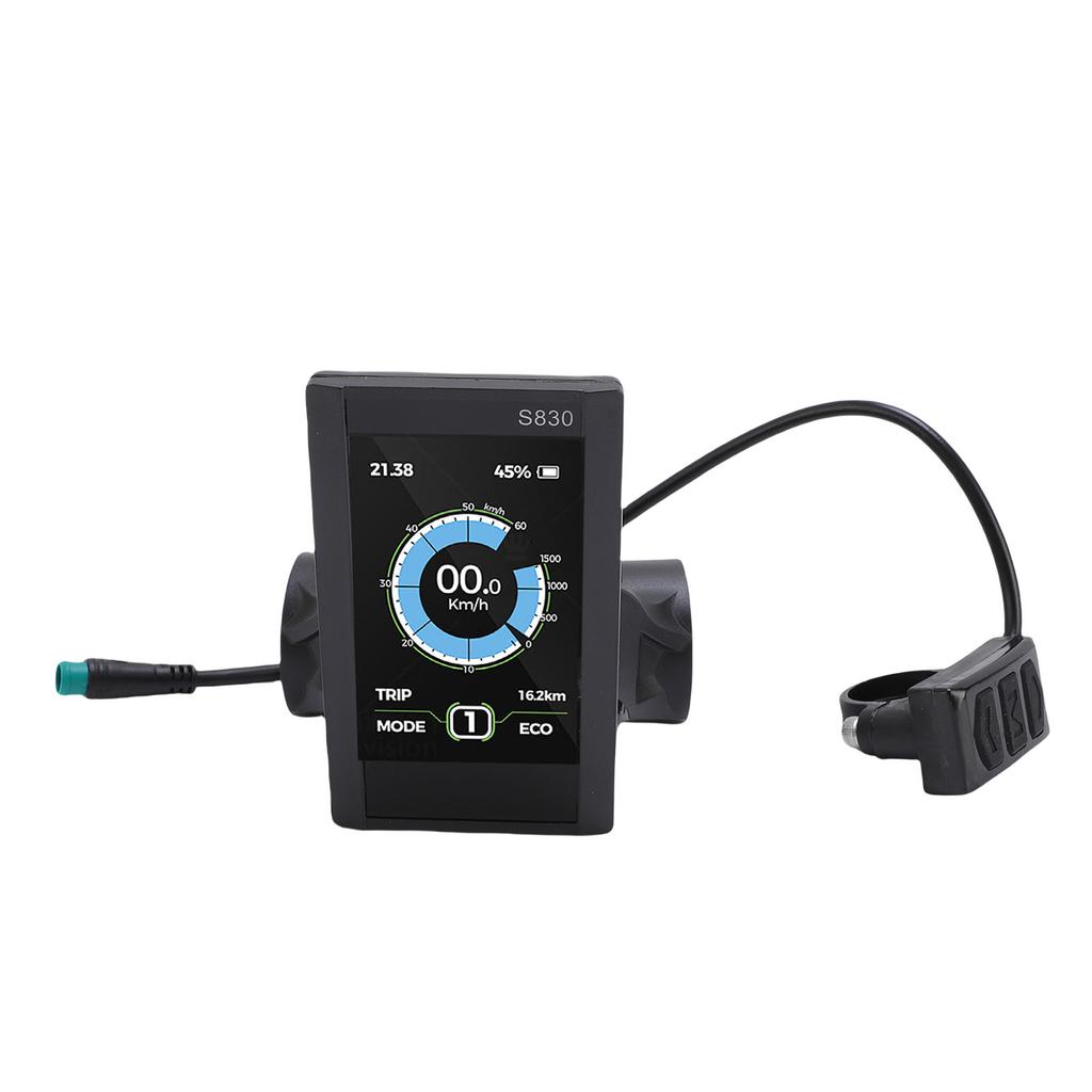 Electric LCD Display Meter LCD S830 Display Screen Control Panel with 5 Core Water Proof Cable for Electric Bike Scooter