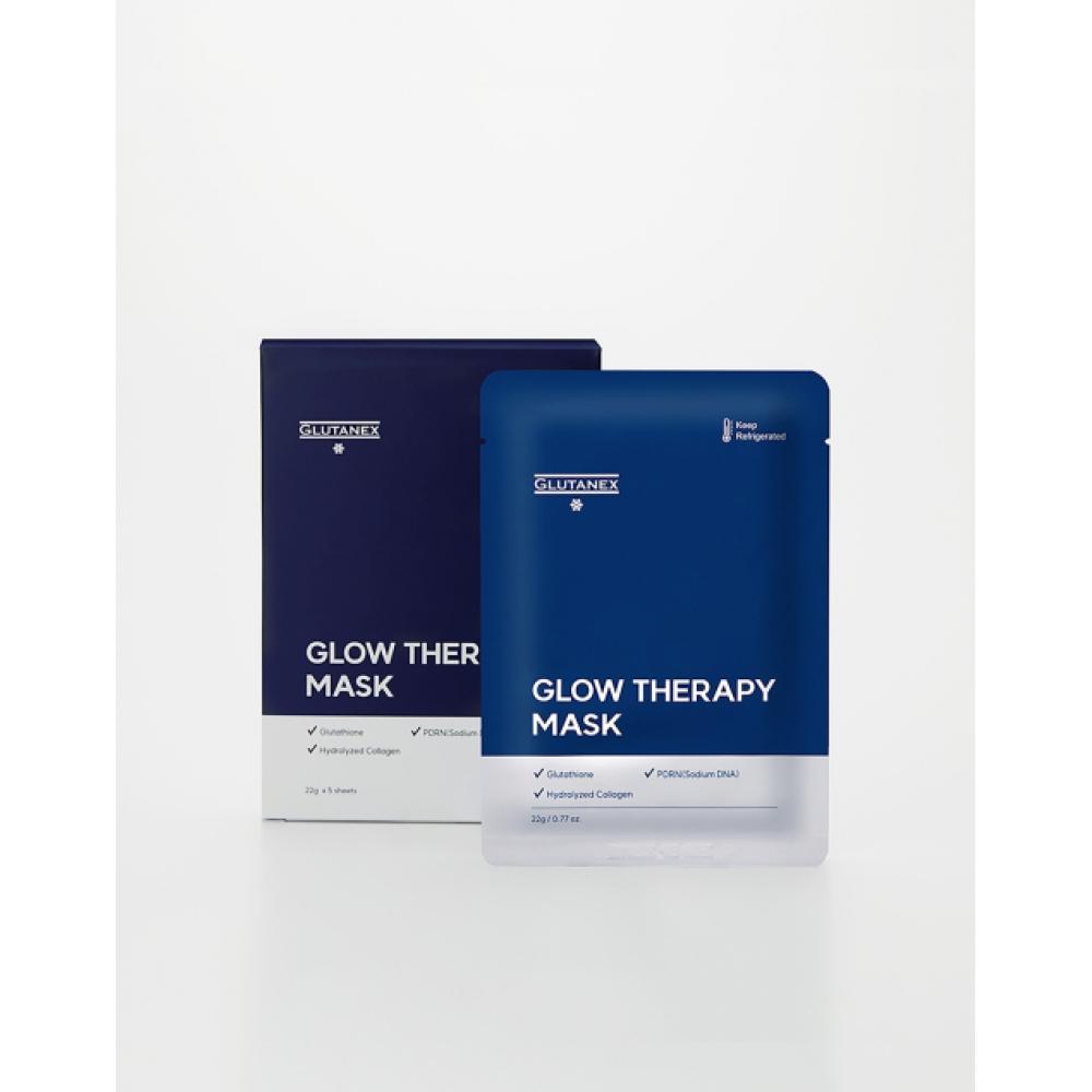 GlutaneX Glow Therapy Mask Glutathione Mask Pack 22g X 5 Sheets