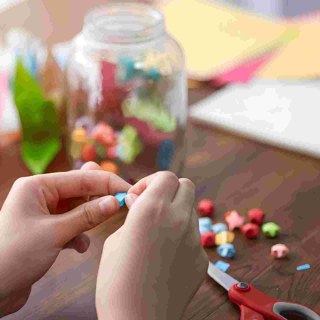 1040Pcs Glitter Star Paper Strips Diy Craft Supplies Decorative Party Paper Strips  Glitter Origami Paper Stars For Holiday Gift