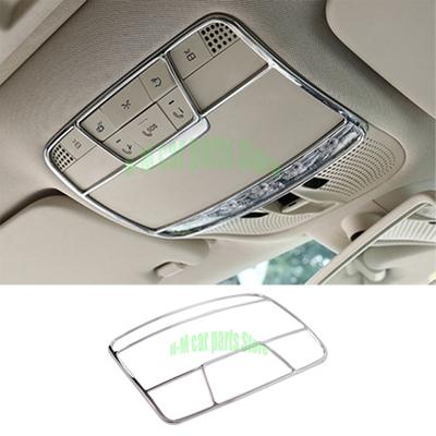 Car Accessories ABS Chrome Front Reading Light Decorate Frame Trim For Mercedes Benz W205 C260 E Class W213 GLC X253