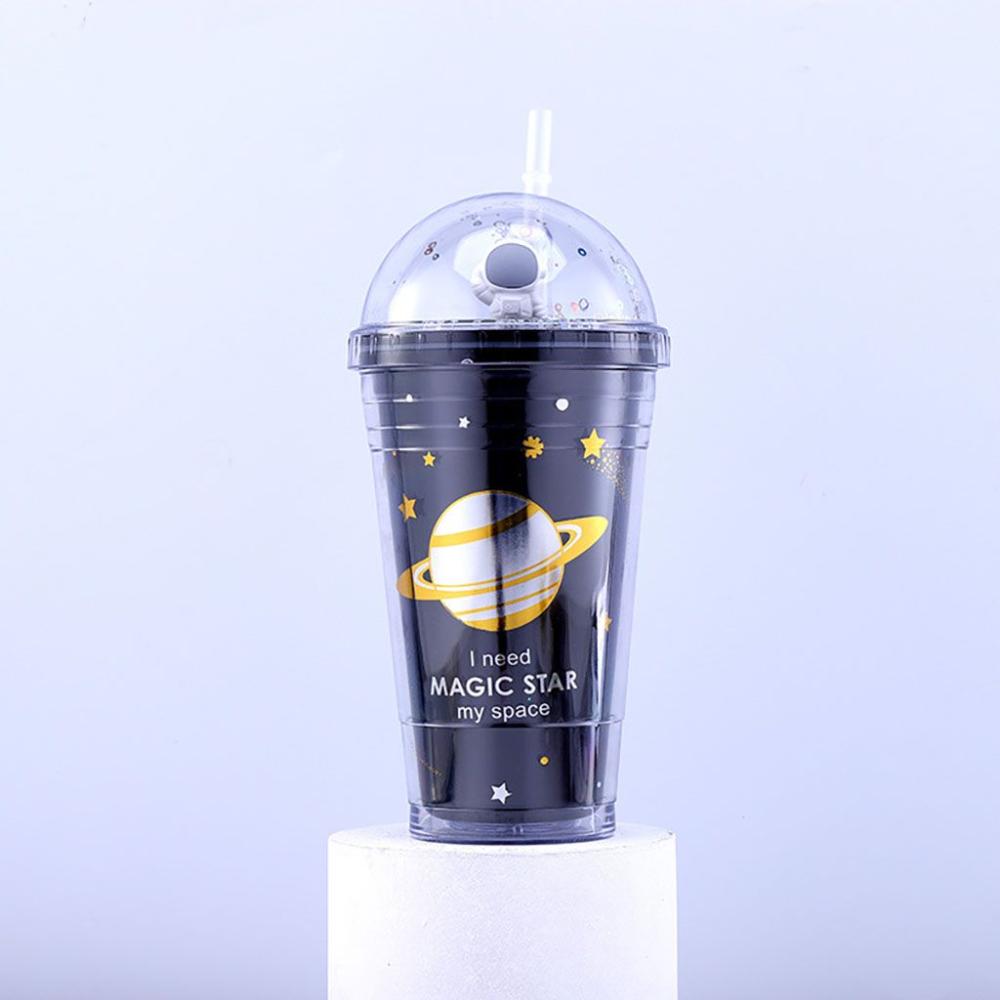For Kids,Students,Staff Household Double Layer Straw Cup Water Bottle Drinkware Bottle Gifts