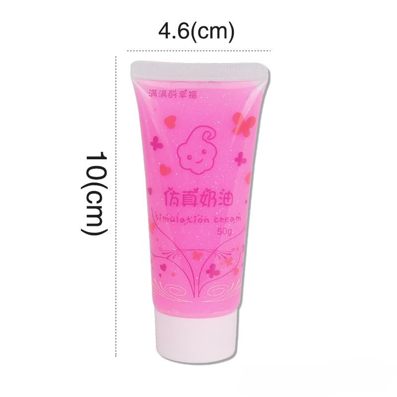 18 Color Single 50g Crystal Transparent Glitter Cream Gum Handmade DIY Phone Case Environmentally Friendly Water-based Glue