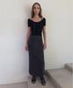Daiaegeuneol Scallop Half Sleeve Knit (Black)