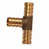Brass T Piece 3 Way Fuel Hose Joiner Connector 12mm For Compressed Air Oil Gas Pipe