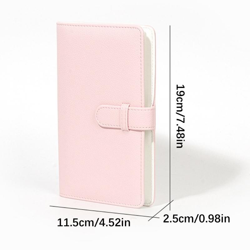 Portable Photo Storage Album Accommodates 108Pockets Pictures 3inch PU Leather Exterior Travel Friendly