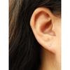 14K Cubic Piercing Earrings