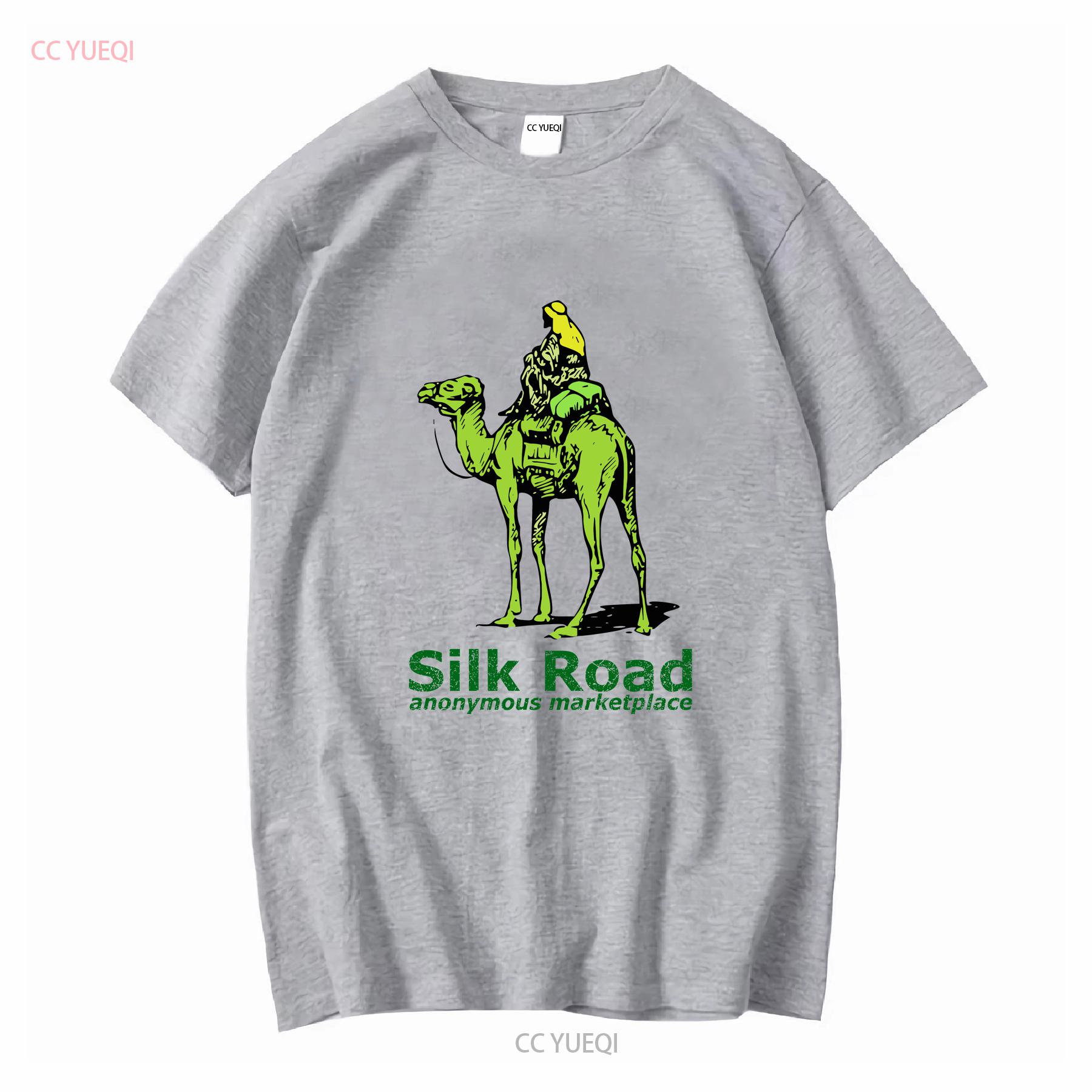 

Silk Road Marketplace T Shirt White vintage Washed Unisex Slightly homme designer clothes Versatile graphic Soft streetwear S