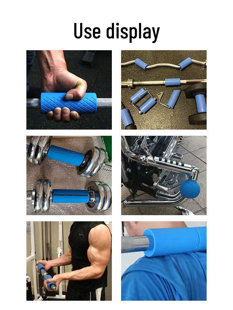 Silicone Dumbbell Thick Grip Handle Cover for Gym Equipment