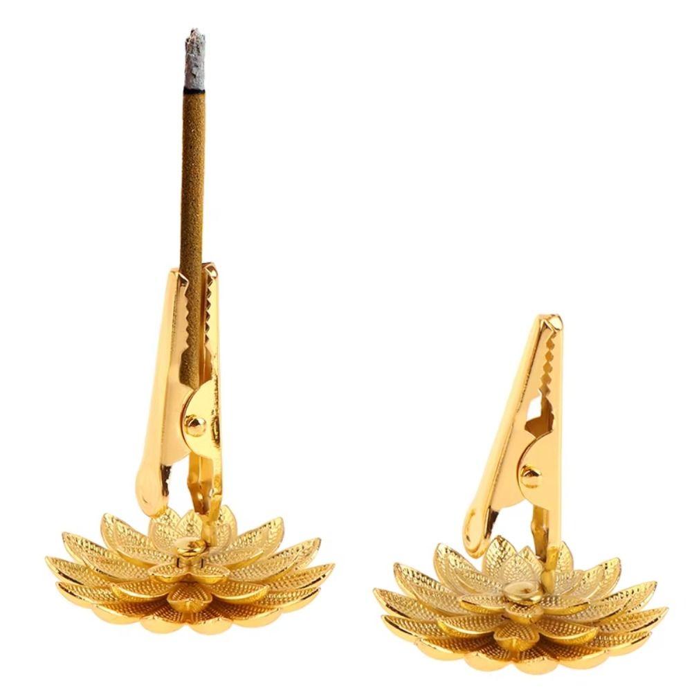 Mini Lotus Fragrance Clip Vintage Aromatherapy Burner Ornaments Incense Burning Tray Teahouse