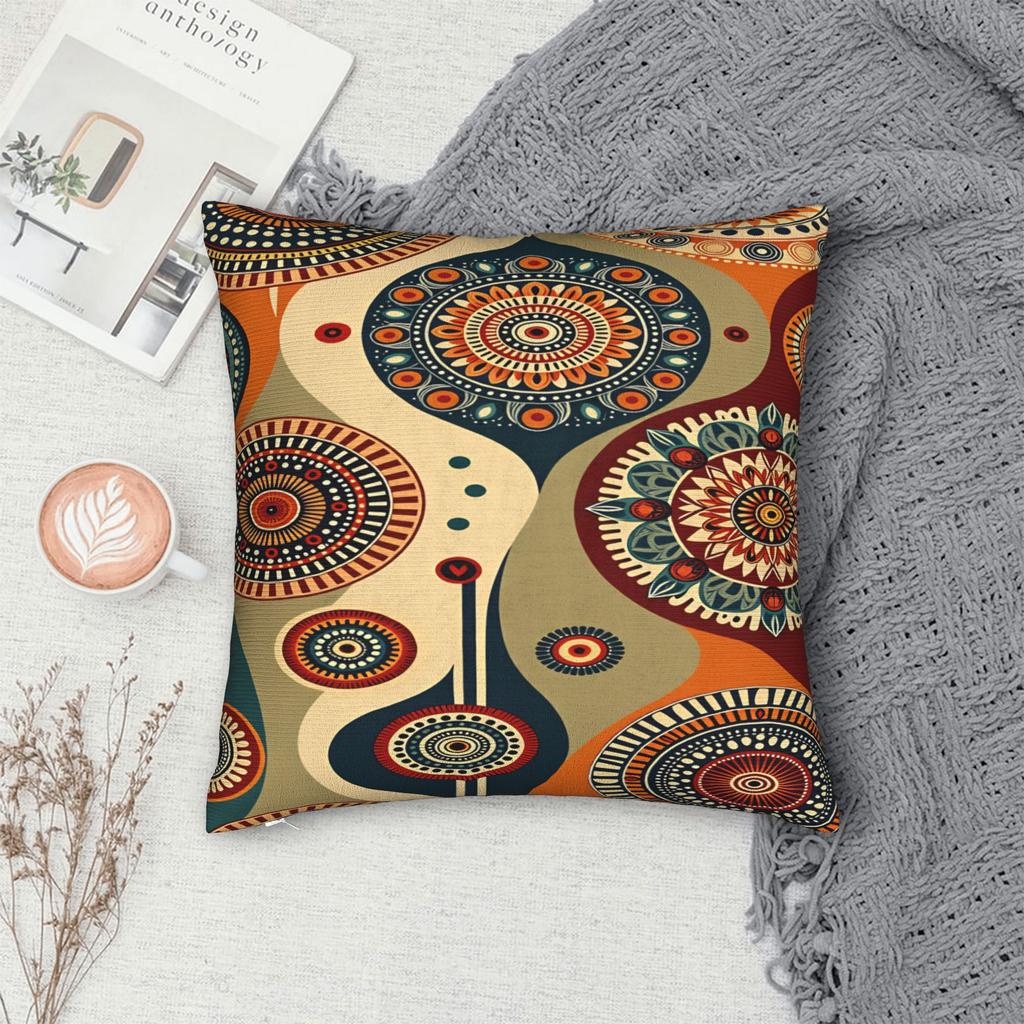 Bohemian Mandala Style Pillow Case Square Pillow Cover Vintage Pillowcases For Sofa Home Decor