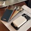 Premium Leather Magnetic Frameless Phone Case For iPhone 16 15 14 13 12 11 17 Pro Max Plus 16E Plating Protector Aroma Cover