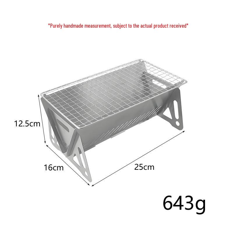 Portable Mini Charcoal BBQ Grill: Foldable Camping & Travel Stove for Outdoor Picnics