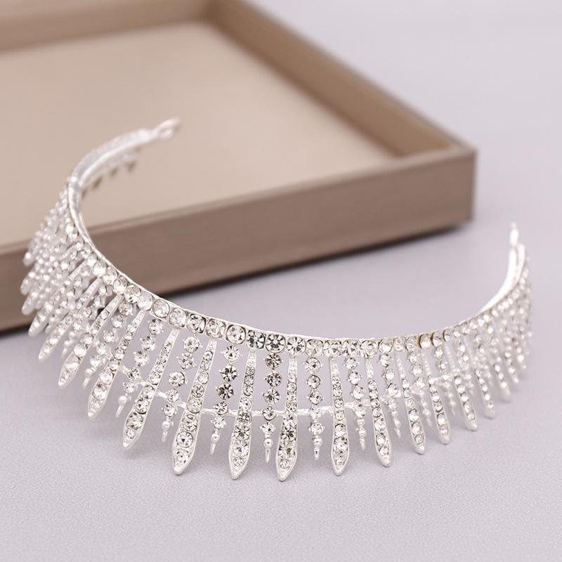 European and American Crystal Crown Headbands  Bridal Wedding Tiaras  Performance Tiaras