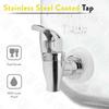 5 Litre Glass Water Dispenser with Stand - Air Tight Lid Glass Pitcher for Detox Water - Mason Jar - Counter Table Top