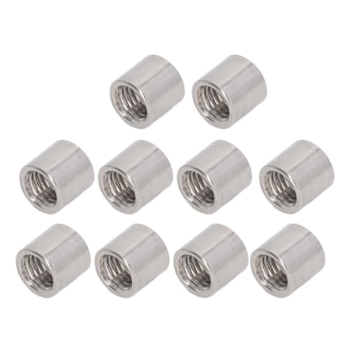 Stainless Steel Coupling Nut M10 SUS304 M10 X 14 X 13mm for DIY Tools, Machinery, Automotive, and Home Use