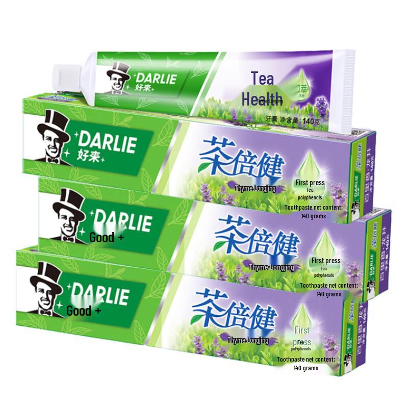 Darlie Tea Care Toothpaste, Thyme & Longjing, 3 x 140g