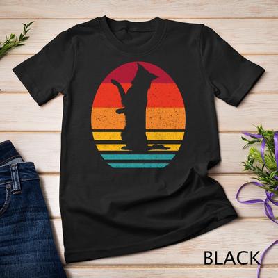 Vintage Border Collie Silhouette Design Dog Lover Unisex T-shirt