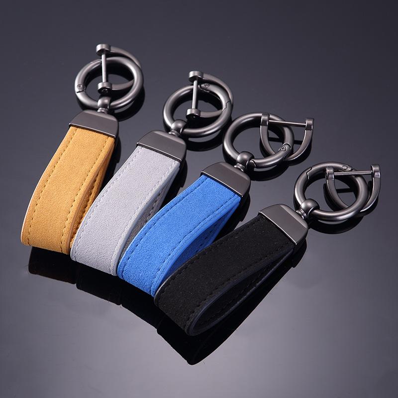 Trendy Suede Anti-Lost Car Keychain Pendant for Men & Women