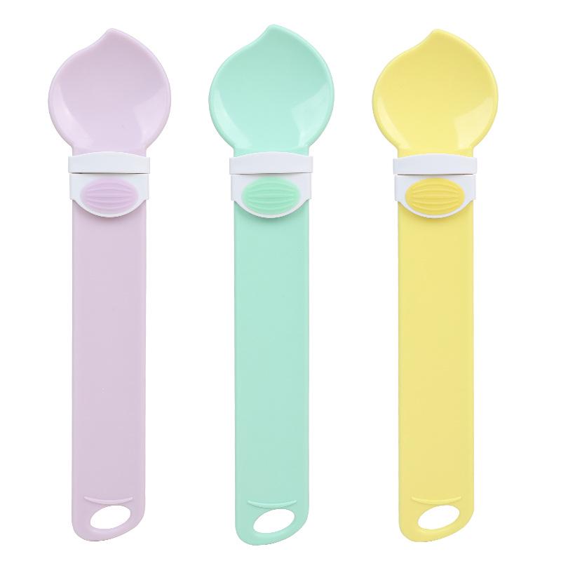 Cross-Border Macaron Cat Strip Feeder with Washable Plastic Squeeze Spoon